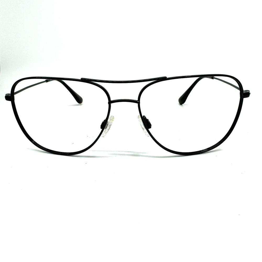 Maui Jim CliffHouse‎ MJ-247-02 Titanium Black Aviator Sunglasses Frames H10387